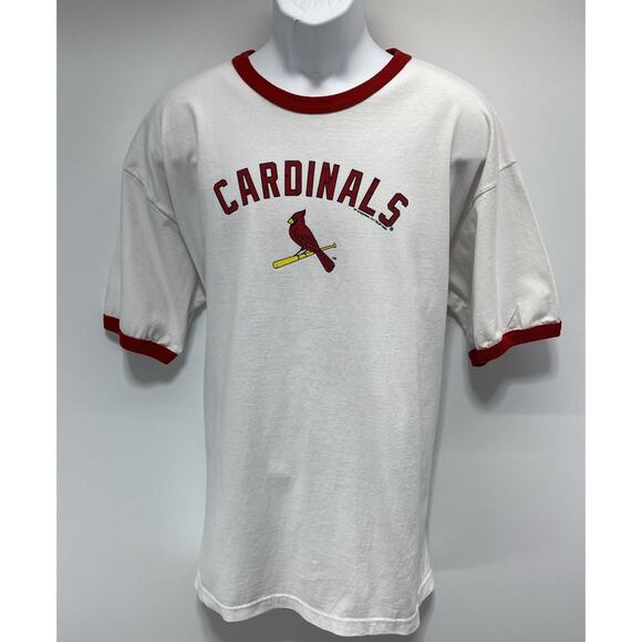 Genuine Merchandise St. Louis Cardinals Red and White T- Shirt Size XL 2009 - Picture 1 of 8